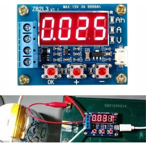 WQScosea Q8S-250 1.2v~12v Battery Capacity Meter Checker 18650 li-ion lithium lead-acid Discharge Monitor Tester Board