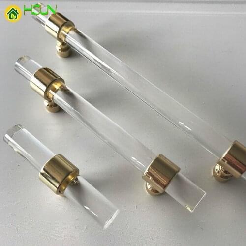 1 pc Acrylic Handle and knob for Cabinet drawer wardrobe home furniture 6mm-366mm