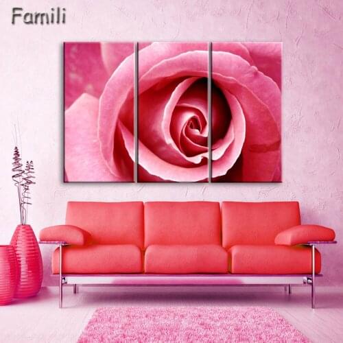 3Panel Modern Flower Picture Wall Pictures For Living Room Oil Paintings Art Hd Print Canvas Painting On Cuadros No Frame