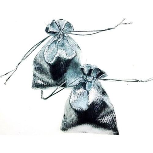 300pcs 13*18cm Silver bags woman vintage drawstring bag for Wed/Party/Jewelry/Christmas/Gift diy handmade Pouch Packaging Bag