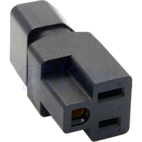 MLLSE IEC320 3Pin C14 to USA AC Nema 5-15R Female Power Adapter Rated 10A 250V AA3809
