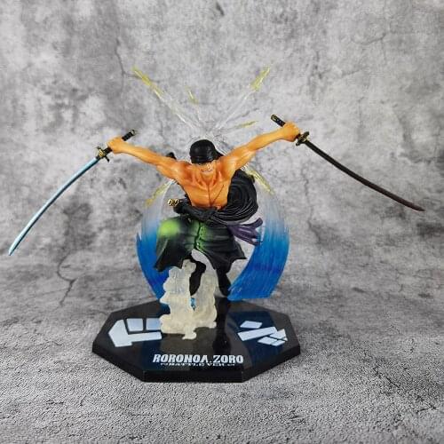 Anime Model Figurine Portgas D Ace Luffy Roronoa Zoro Battle Ver. Fleam PVC Action Figure Model Toys
