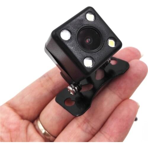 Universal 4 LED Car Rear View Camera MINI Camera 410TNight Vision Waterproof HD Auto Backup Parking Camera Car Accessories