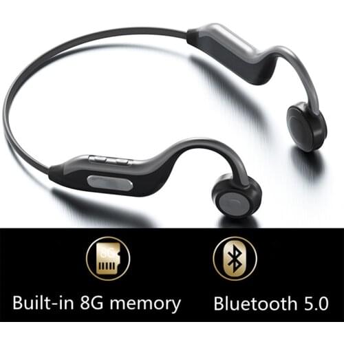 B1 Bone Conduction Wireless Headphone Bluetooth 5.0 With Mic Sports Earphone Built-in 8G Memory Super Light Outdoor Headset USB