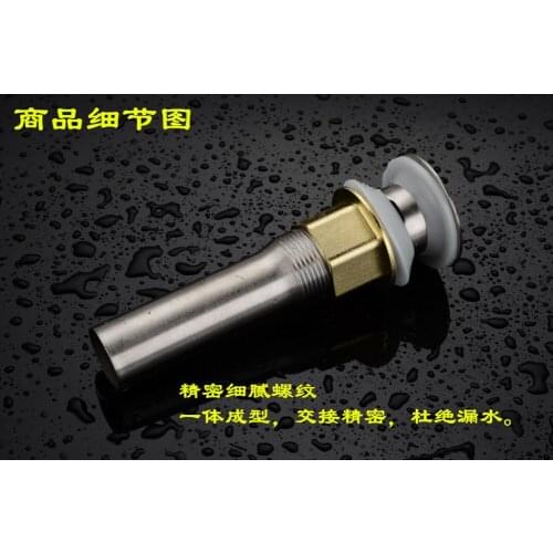 Free shipping Flip flow basin drain with polished chrome finishing basin sink drains