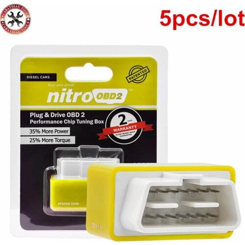5PCS/Lot NitroOBD2 Performance Chip Tuning Box for Benzine Cars Nitro OBD2 Chip Tuning Box