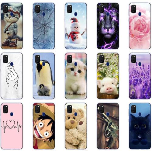 For Coque Samsung M21 Case Transparent Soft TPU silicon Phone Cover For Samsung Galaxy M21 Case Galaxy M 21 Clear Fundas
