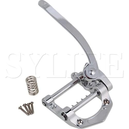 Zinc Alloy Vibrato Tailpiece Tremolo Bridge for Electric Guitar Silver