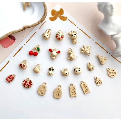 DIY Chinese-style Aurous Mini Series Earrings Accessories Animal Mouse Years Festive Ornament Pendant Headdress Material