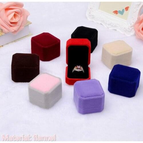 Quality Wedding Jewelry Storage Case Amazing flannel Ring Earrings Necklace Pendant Bracelet Storage Organizer Gift Box