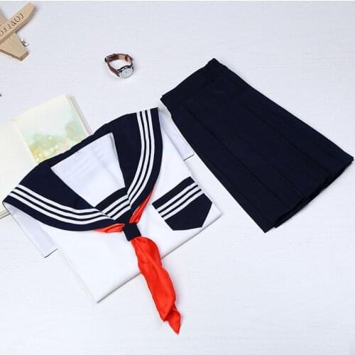 School Uniform Set New Japanese High-end JK Uniform Sailor Uniform Japanese Fashion Elegant Long-sleeved Student Set