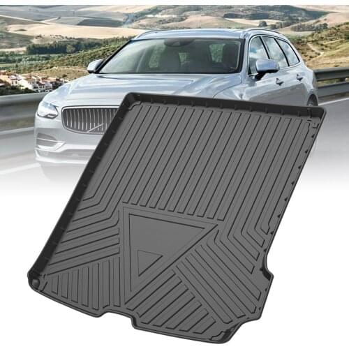 TPE Trunk Mat For Volvo XC90 2016-2019 2020 2021/V90 2018-2020/V60 2015-2018 Custom Waterproof Cargo Liner Carpets Accessories