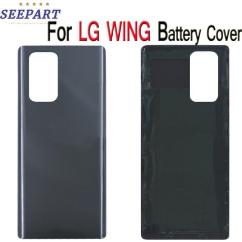 For LG WING Battery Cover Door Case Housing Fingerprint Glass Touch ID Replacement
