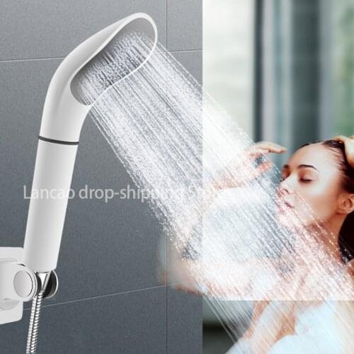 Bath Shower Hole Pressure Water Saving Shower Head Filter cotton Bathroom Bath Sprayer Hand Water Shower Booster Watering