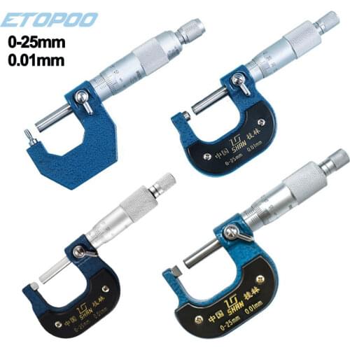 Factory outlet! high quality 0-25mm Tube Micrometer drum head special micrometer wall tube thickness gauge measuring tools