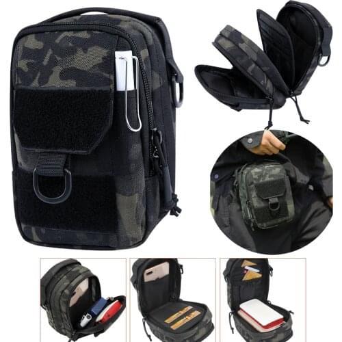 Multipurpose MOLLE Pouch Multi-Purpose Compact Tactical Waist Bags Small Utility IFAK Pouch Travel Shoulder Bags