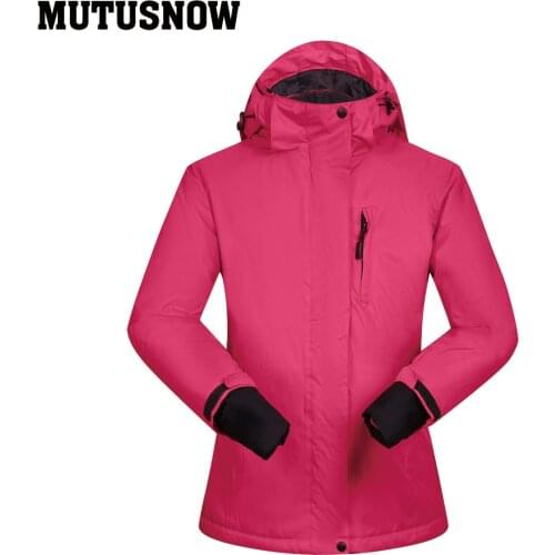 New Outdoor Sports Warm Jackets Winter Woman Ski Mountaineering Camping Hiking Piece Jacket Warm Breathable Waterproof Windproof