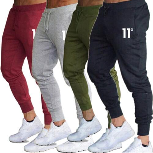 Autumn Fashion Mens Casual Slim Fit Tracksuit Sports Gym Skinny Joggers Sweat Pants Trousers