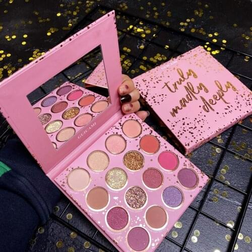16 Color Matte Shimmer Glitter Eyeshadow Palette Pigmented Metallic Diamond Eyeshadow Pallete Cosmetic Maquillage MakeUp Palette