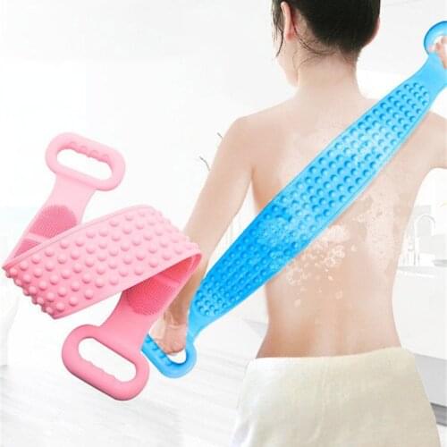 Silicone rubbing towel towel lazy back rubbing back exfoliating body massage shower lengthening cleanser skin cleaning shower br