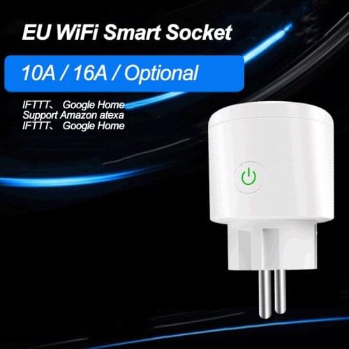 NABAS WiFi Smart EU Socket Mobile APP Remote Control With Timer Function Without Hub Smart Plug Working With Google Home Alexa