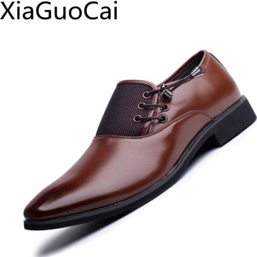 Brand Men Retro Fashion Oxford Shoes Brand Summer Formal Office Dress Shoes Men Casual Dress Wedding Shoes Size 38-47
