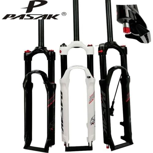 PASAK Mountain bicycle Fork 26in 27.5in 29 inch MTB bikes suspension fork air damping front fork remote and manual contro