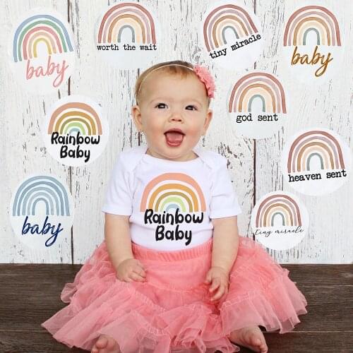 10 Designs Browns Rainbow Baby Bodysuit Baby Announcement Bodysuits Newborn Baby Boys Girls Rainbow Bodysuits Cute Baby Onesie