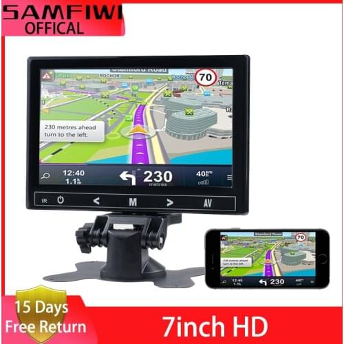 7" LCD HD Wireless Car Headrest Monitor HDMI/VGA/AV/USB/SD TV&PC 2 Channel Video Input Security Monitor DVD player With Speaker