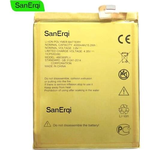 4000mAh 466380PLV Battery For ZTE Blade A610 A610C A610T BA610C BA610T Rechargeable Li-ion Built-in Mobile Phone Battery
