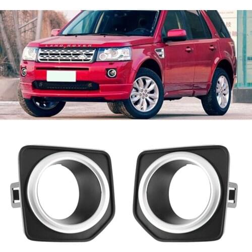 Car LED Fog Lights Cover Headlights Auto Fog Lamp Foglight Cap Frame Shell for Land Rover Freelander 2 LR2 2014-2016
