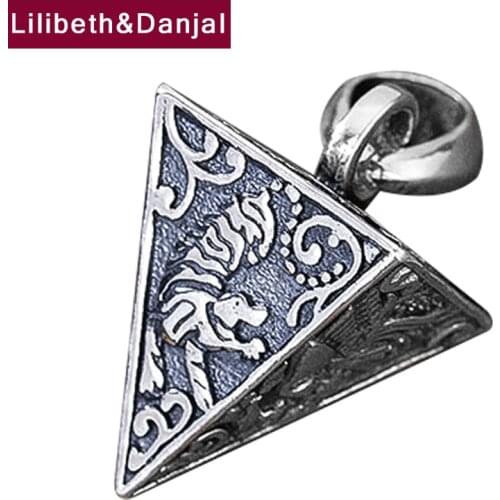 Four Great Beasts Pure 925 Sterling Silver Dragon Tiger Tortoise Phoenix Necklace Pendant Jewelry Gifts For Women Men 2021 P14