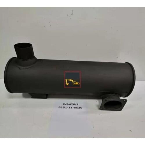 For Komatsu PC loader WA470-3 accessories 6151-11-8530 muffler Komatsu PC Imported products high-quality loader accessories
