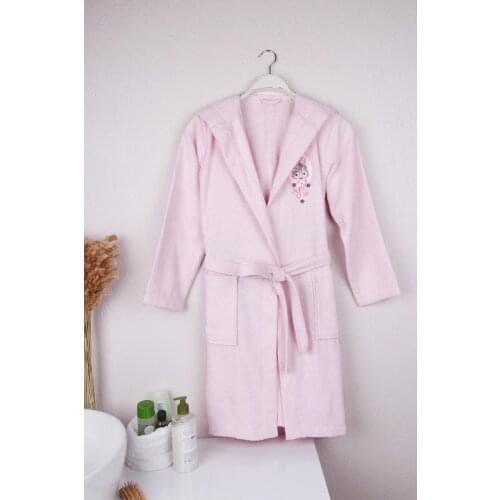 100% Cotton Embroidery 11-16 Years Kids Good Quality Soft Bathrobe Bath Towel Sleepwear Cartoon Hoodies Girls Boys Robes Childre