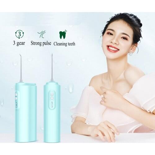 Portable Mini Oral Irrigator Dental Flosser USB Rechargeable Water Flosser 3 Working Modes IPX7 Water Pulse Dental Water Jet