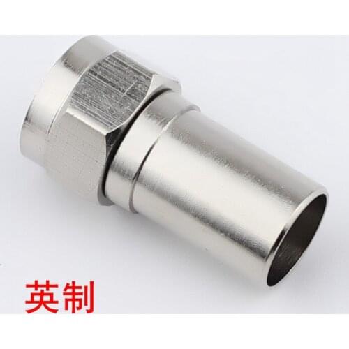 Cable connector 75-5 copper single shielding cold plug /RG6/F plug / imperial crimping plug direct F