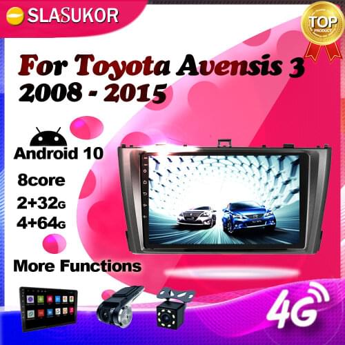 Android Multimedia video player For Toyota Avensis 3 2008 2009 2010 2011 2012-2015 Car Radio Navigation GPS No 2 din 2din DVD