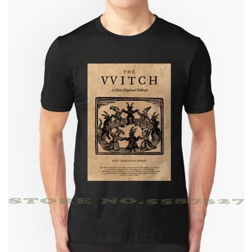 The Witch Film Movie Poster Design A24 Black Phillip Thomasin Vvitch Black White Tshirt For Men Women The Witch The Vvitch