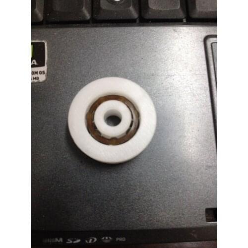 Non-standard plastic pulley Nylon Pulley Plastic Bearings Machinery for Glass ball V groove dig Biconvex 6X28X8W0.5