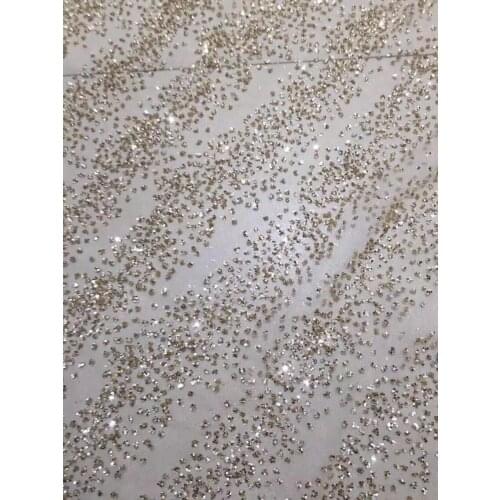New coming beautiful SYJ-6198 shinning nigerian wedding lace fabric with glued glitter
