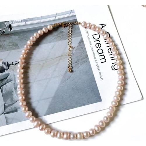 New Elegant Fresh Water Pearl Sweet Choker More Colors Necklace Wedding Jewelry