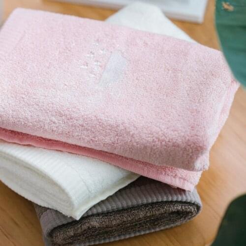 1PC 50*25cm Superfine Fiber Thick Bamboo Fiber Towels Weather Symbol Embroidered Cartoon Towel Kids High Quality Gift Towels