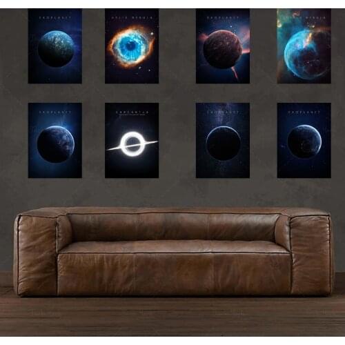 Universe Canvas Poster Print Space Space Education Wall Art Picture Painting Modern Living Room Decoration