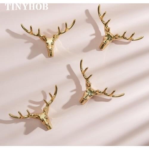 Retro Butterfly/Bugs Bunny/Bee/Dragonfly Handles Gold Deer Drawer Childrens Cabinet Door Pull Solid Brass Furniture Hardware