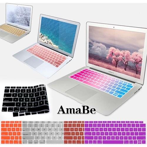 Silicone Soft Waterproof US Laptop Keyboard Cover For Apple Macbook 2018 New Air 13 inch (A1932) Keyboard