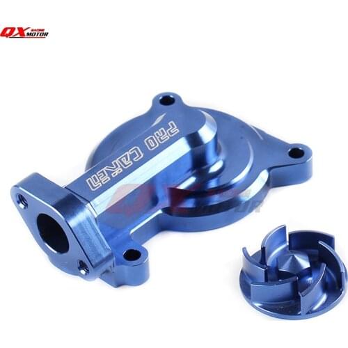 Blue Aluminum Engine Pump Cover Connect Set For ZONGSHEN ZS177MM NC250 NC 250CC Water Cooled Engine Kayo T6 K6 Motocross Motorcy