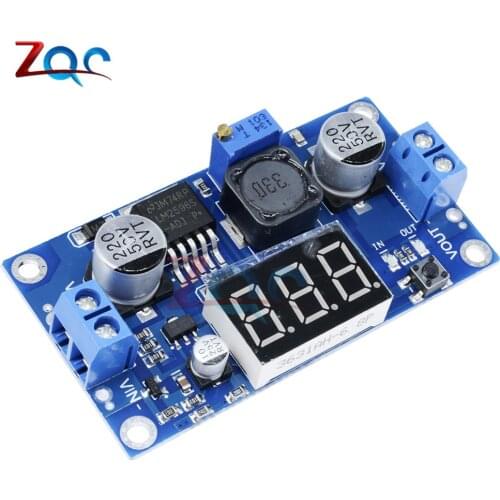 LM2596 LM2596S LED Digital Display Voltmeter DC-DC Step Down Adjustable Buck Power Supply Converter Module for Arduino Diy Kit