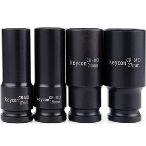 8-32mm Impact Socket 1/2 Inch 6 Point Drive Deep Air Socket Adopter CR-MO Auto Repair Tool for Impact Electric Wrench Drill