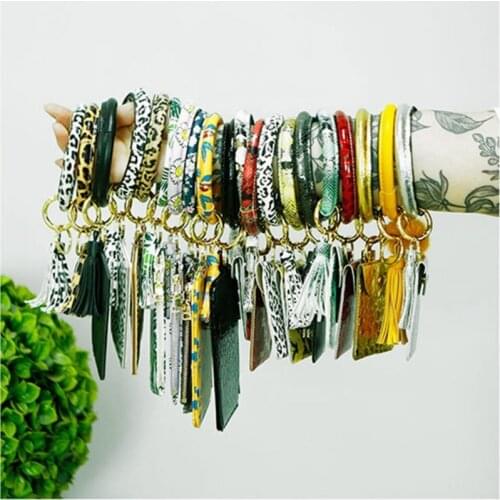 Hanging Key Cover Alloy Key Ring PU tassel Excellent Birthday Gifts for Students Colleagues Friends Family