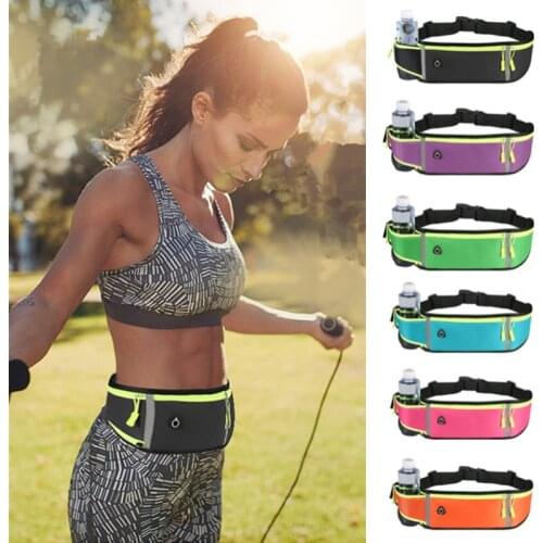 Waterproof running pack Canvas jogging pack portable outdoor mobile phone holder pack fitness accessories for men and women